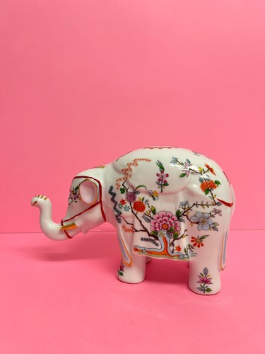 Vintage porzellan elefant - porzellan,