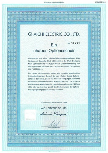 Aichi electric ltd - electric,