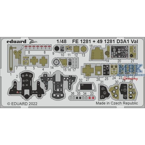 Eduard edfe1281 aichi d3a1 - edfe1281,