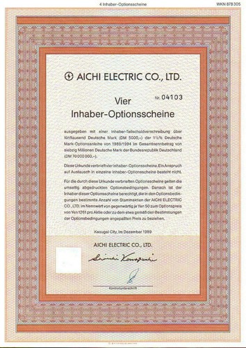 Aichi electric ltd - electric,